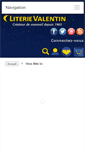 Mobile Screenshot of literie-valentin.com